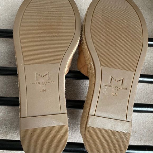 MARC FISHER Women Velia Leather Espadrille Platform Sandals NEW NWOB - Picture 9 of 9